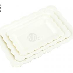 花邊長方餐盤(4、6PCS