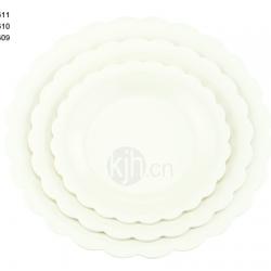 花邊圓型餐盤(6、4PCS