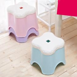 雙色防滑方形凳（小）