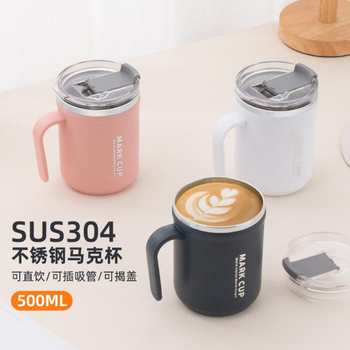 帶手提商務馬克杯500ml