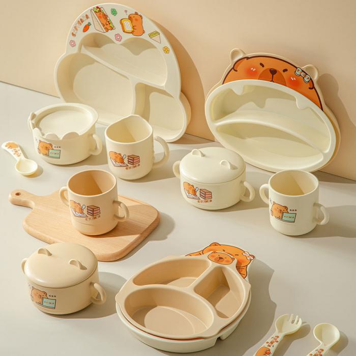 小俏豚/愛學(xué)豚/萌豚豚套裝兒童餐具