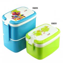 長方型手提飯盒、雙層