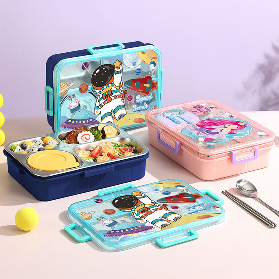 彩光卡通不串味餐盒(